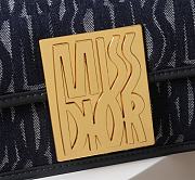 Kitlife Miss Dior Flap Bag Blue Miss Dior Allover Denim 22x11x6cm - 3