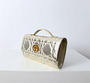 Kitlife Dior Miss Caro Top Handle Pouch Gold 24x12x4cm - 5