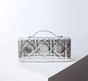 Kitlife Dior Miss Caro Top Handle Pouch Silver 24x12x4cm - 5