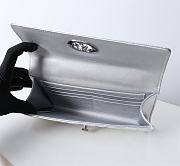 Kitlife Dior Miss Caro Top Handle Pouch Silver 24x12x4cm - 6