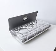 Kitlife Dior Miss Caro Top Handle Pouch Silver 24x12x4cm - 4