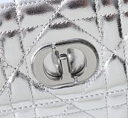 Kitlife Dior Miss Caro Top Handle Pouch Silver 24x12x4cm - 3