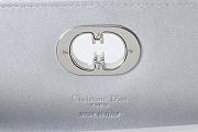 Kitlife Dior Miss Caro Top Handle Pouch Silver 24x12x4cm - 2