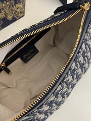 Kitlife Dior D-Journey Bag Blue Oblique 25.5x14.5x14cm  - 2