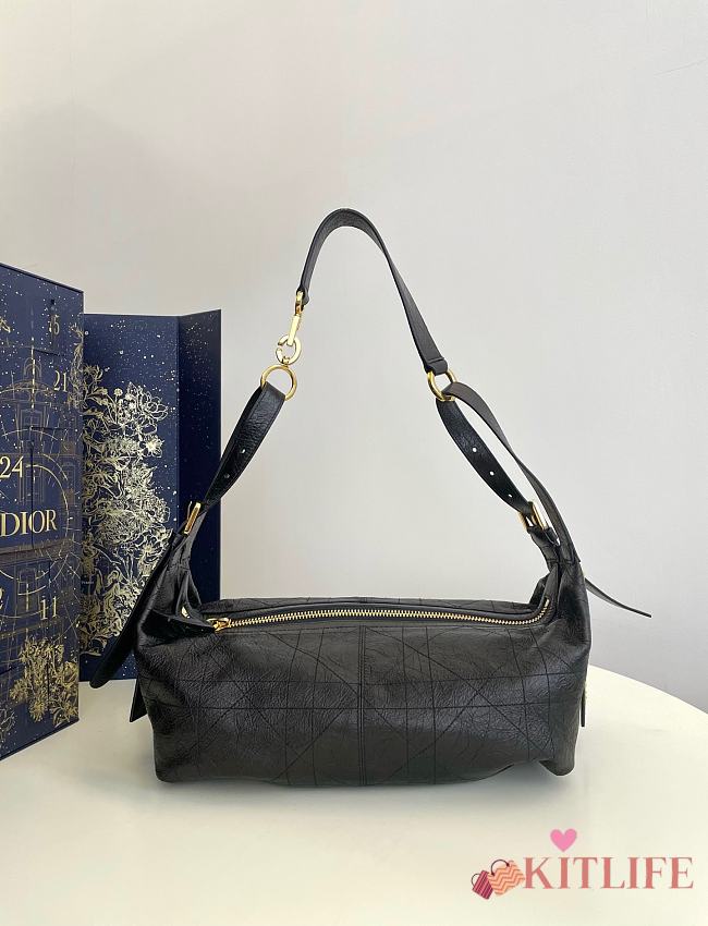 Kitlife Dior D-Journey Bag Black 25.5x14.5x14cm - 1