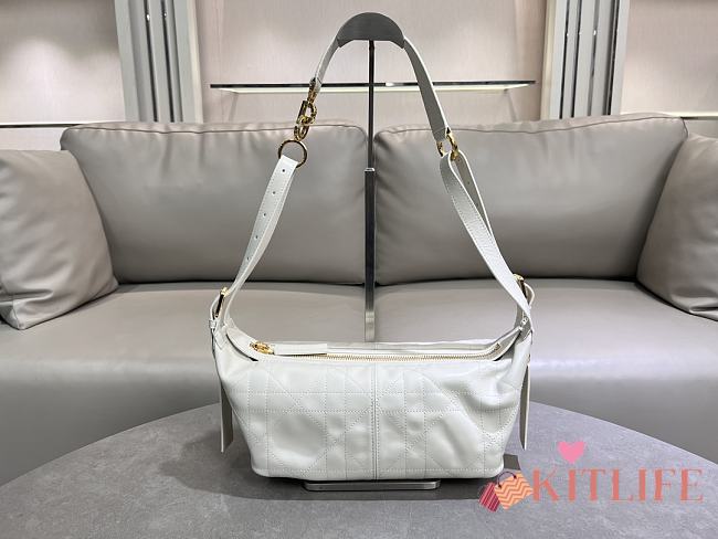 Kitlife Dior D-Journey Bag White 25.5x14.5x14cm - 1