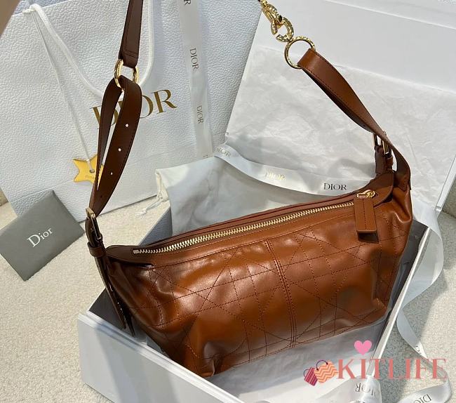 Kitlife Dior D-Journey Bag Brown 25.5x14.5x14cm - 1