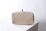 Kitlife Dior Toujours Bag Denim Beige Tweed With White Cannage Motif 28.5x19x21.5cm - 6