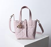 Kitlife Dior Small Toujours Vertical Tote Bag Pink 16×18×12cm - 1