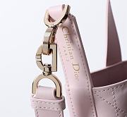 Kitlife Dior Small Toujours Vertical Tote Bag Pink 16×18×12cm - 5