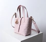 Kitlife Dior Small Toujours Vertical Tote Bag Pink 16×18×12cm - 4
