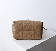 Kitlife Dior Small Toujours Vertical Tote Bag Brown 16×18×12cm - 5