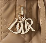 Kitlife Dior Small Toujours Vertical Tote Bag Brown 16×18×12cm - 4