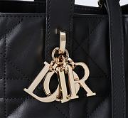 Kitlife Dior Small Toujours Vertical Tote Bag Black 16×18×12cm - 2