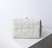 Kitlife Dior Small Toujours Vertical Tote Bag White 16×18×12cm - 4