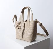 Kitlife Dior Small Toujours Vertical Tote Bag Beige 16×18×12cm - 6
