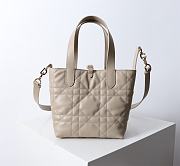Kitlife Dior Small Toujours Vertical Tote Bag Beige 16×18×12cm - 2