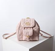 Kitlife Dior Caro Backpack Pink 19.5x18.5x8.5cm  - 1