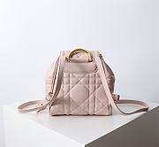 Kitlife Dior Caro Backpack Pink 19.5x18.5x8.5cm  - 5