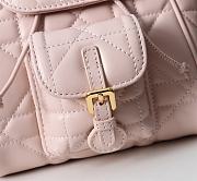 Kitlife Dior Caro Backpack Pink 19.5x18.5x8.5cm  - 3