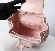 Kitlife Dior Caro Backpack Pink 19.5x18.5x8.5cm  - 4