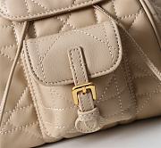 Kitlife Dior Caro Backpack Beige 19.5x18.5x8.5cm - 4
