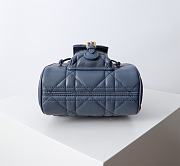 Kitlife Dior Caro Backpack Blue 19.5x18.5x8.5cm - 5
