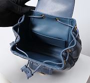 Kitlife Dior Caro Backpack Blue 19.5x18.5x8.5cm - 6