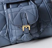 Kitlife Dior Caro Backpack Blue 19.5x18.5x8.5cm - 4