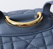 Kitlife Dior Caro Backpack Blue 19.5x18.5x8.5cm - 3