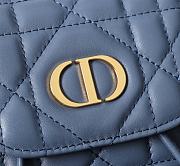 Kitlife Dior Caro Backpack Blue 19.5x18.5x8.5cm - 2