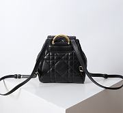 Kitlife Dior Caro Backpack Black 19.5x18.5x8.5cm - 5