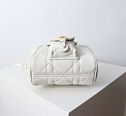 Kitlife Dior Caro Backpack White 19.5x18.5x8.5cm - 5