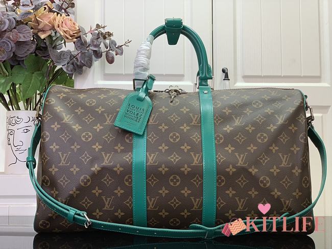 Kitlife Louis Vuitton Keepall Bandoulière 50 Green M12630 50x29x23cm - 1