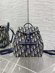 Kitlife Dior Mini Backpack Blue Oblique 18x10x19.5cm - 1