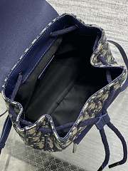 Kitlife Dior Mini Backpack Blue Oblique 18x10x19.5cm - 2