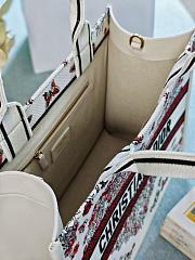 Kitlife Dior Book Tote Heart Butterfly Embroidery 36.5x28x14cm - 6