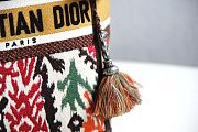 Kitlife Dior D-Bubble Bucket Bag Orange Multicolor Dior Paisley Embroidery 16x25x16cm - 2