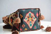 Kitlife Dior D-Bubble Bucket Bag Orange Multicolor Dior Paisley Embroidery 16x25x16cm - 6
