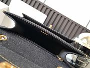 Kitlife Chanel Vintage Black Denim Messenger Bag 22x18.5x7.5cm - 5