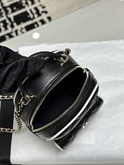 Kitlife Chanel 25P Backpack In Black With White Edges 18x13x9cm - 2