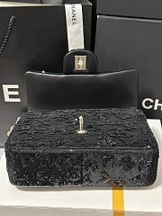 Kitlife Chanel 24 Sequins CF Bag Black 20cm - 4