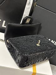 Kitlife Chanel 24 Sequins CF Bag Black 20cm - 3