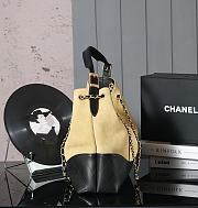 Kitlife Chanel 25P Shopping Bag Brown & Black 11.5x36x32cm  - 6