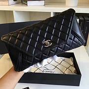Kitlife Chanel Clutch Black with Silver Buckle 29x14.5cm - 1