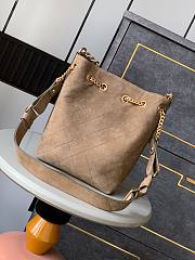 Kitlife Chanel Vintage Bucket Bag Brown 20x14x27cm - 4
