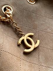 Kitlife Chanel Vintage Bucket Bag Brown 20x14x27cm - 3