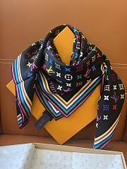 Kitlife Louis Vuitton x TM Monogram Multicolor Black 90x90cm - 5