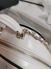 Kitlife Chanel 25P Backpack in White With Black Edges 18x13x9cm - 3