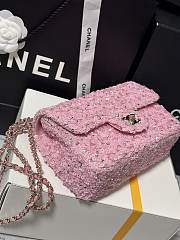 Kitlife Chanel 24k Sequin CF Bag Silver Pink 20cm - 4